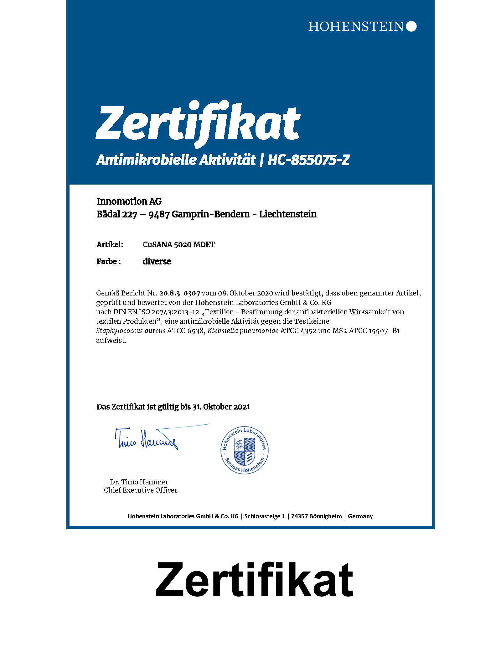 HC-855075-Zertifikat-Antimikrobiell